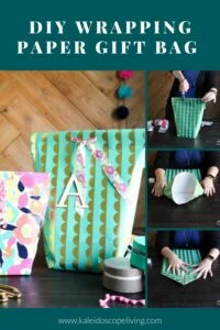 wrapping paper gift bag