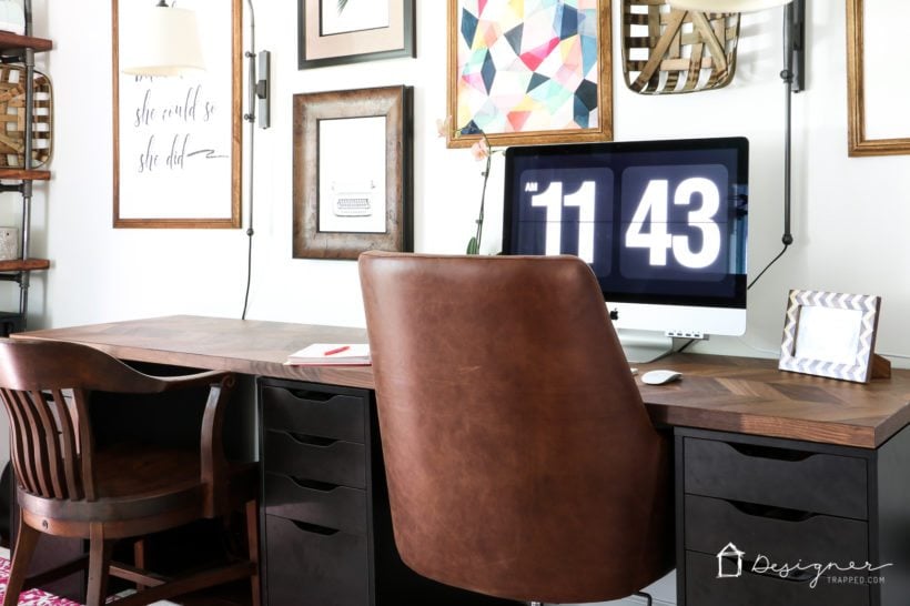 DIY IKEA desk hack by Tasha Agruso of Gadgetronicx