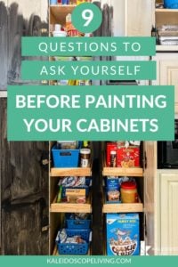 questions to ask before painting your kitchen cabinets