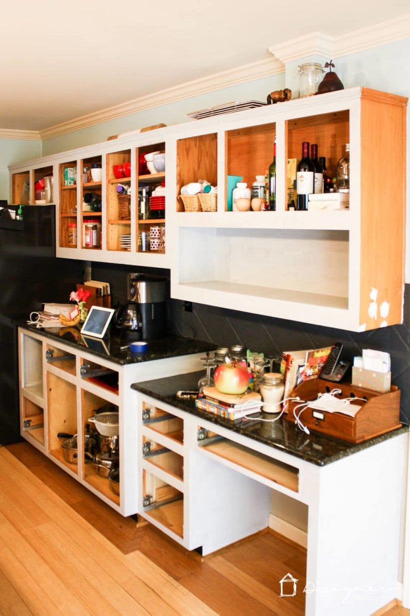 DIY painted kitchen cabinets