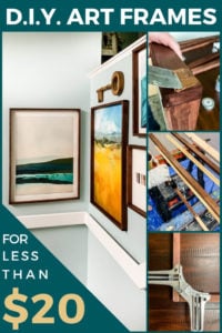 huge DIY art frames for less than $20