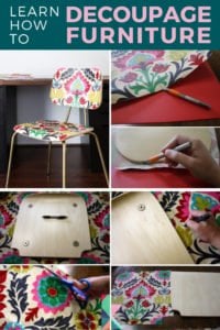 how to decoupage furniture