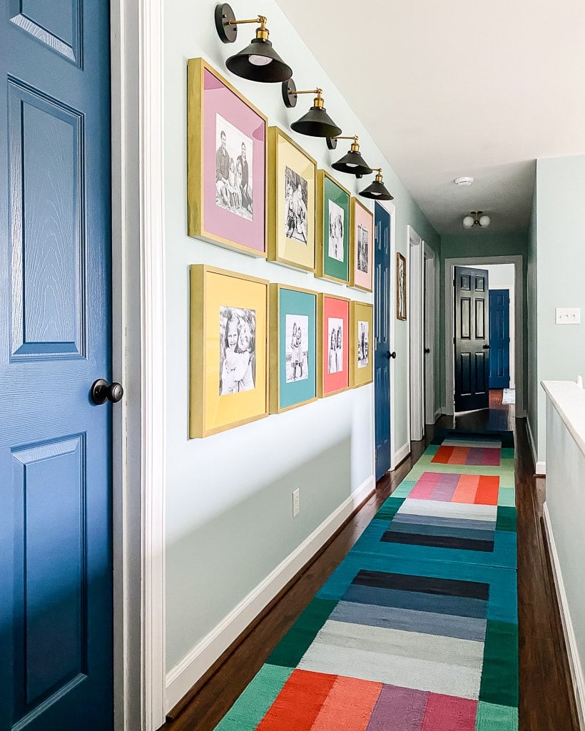 colorful hallway decor by Gadgetronicx