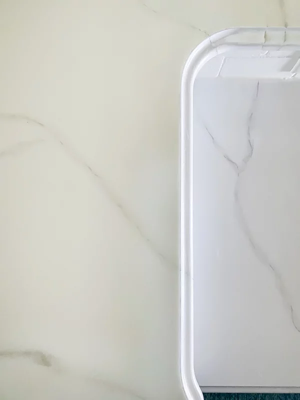 countertop paint- DIY painted countertops to look like marble by Tasha Agruso of Gadgetronicx