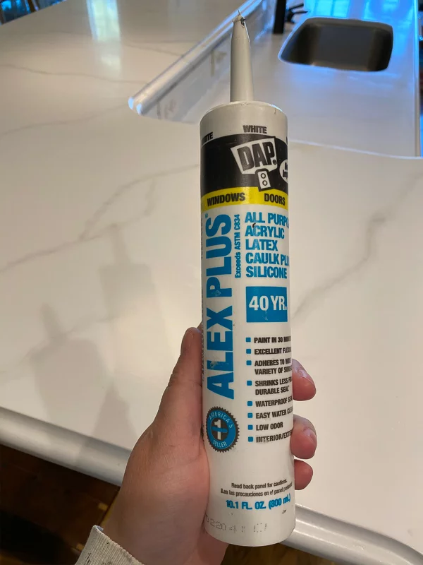 DAP Alex Plus caulk by Tasha Agruso of Gadgetronicx