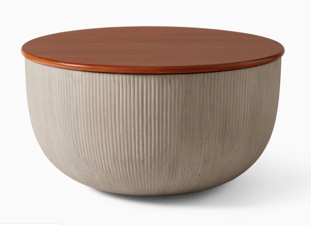 West Elm Odin storage coffee table