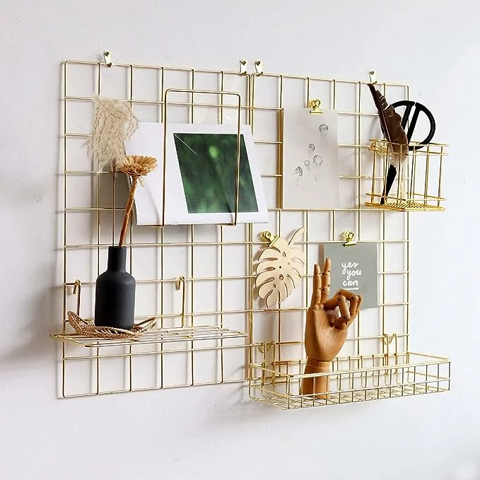 gold wire wall organizer