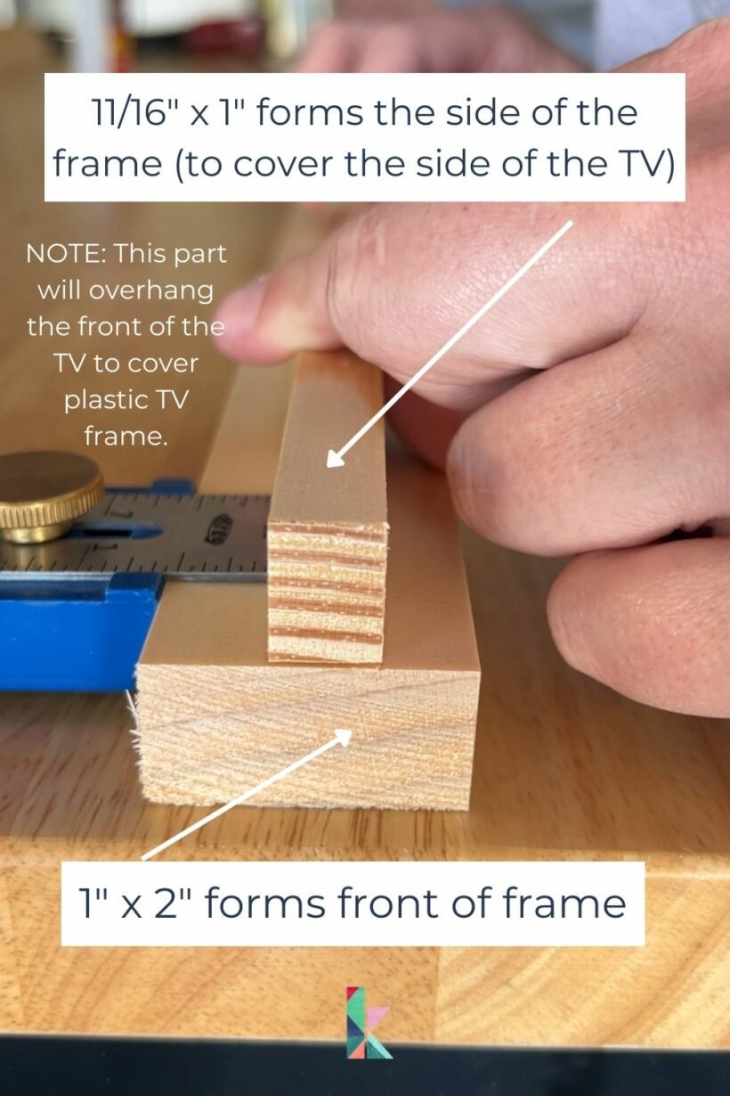 diagram of DIY TV frame